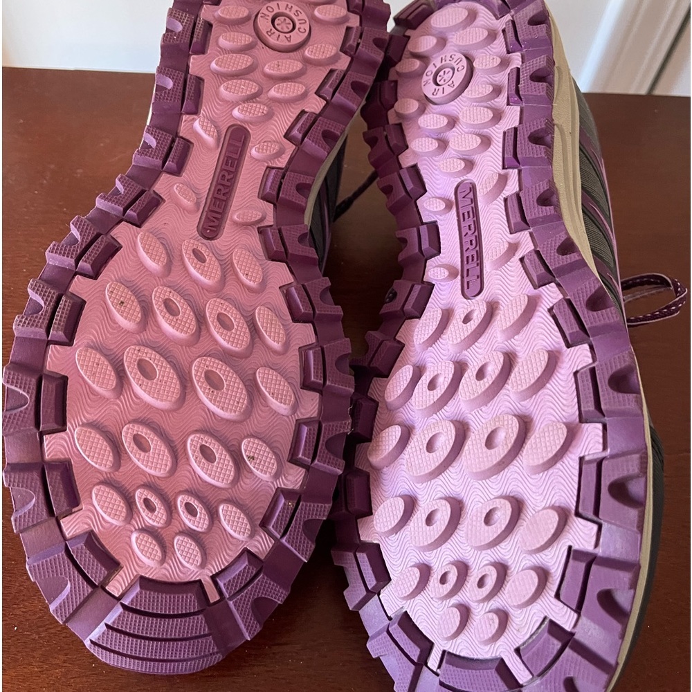 Merrell Women’s Black/Regal Orchid Performance Sneakers. Size 9. Air Cushion.New - Picture 4 of 4